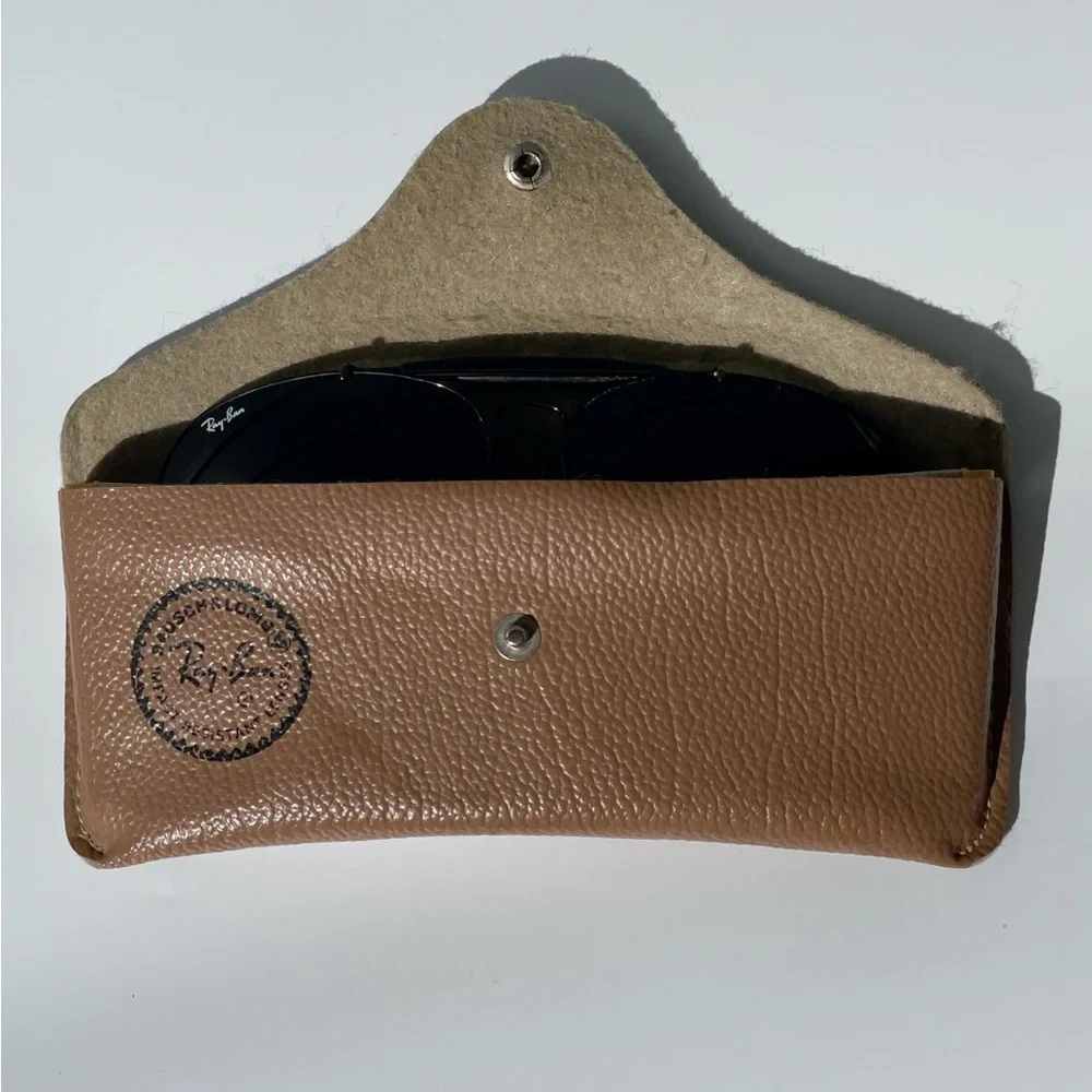 Vintage B&L Ray-Ban Outdoorsman RARE Black Chrome 62mm CableTemples G-15 w/case - Picture 6 of 17